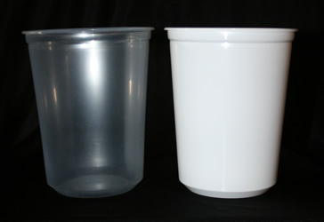 Luminary Buckets - White and Clear