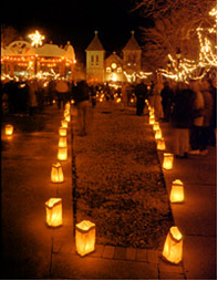 line your street with luminaries